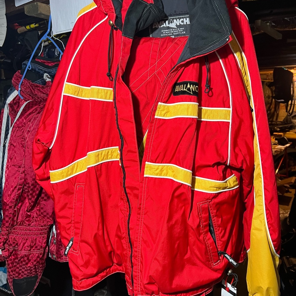 Avalanche, skiing jacket and pants